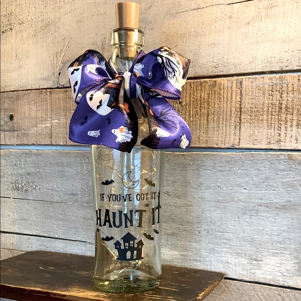 Decorative Halloween Lantern with Bow